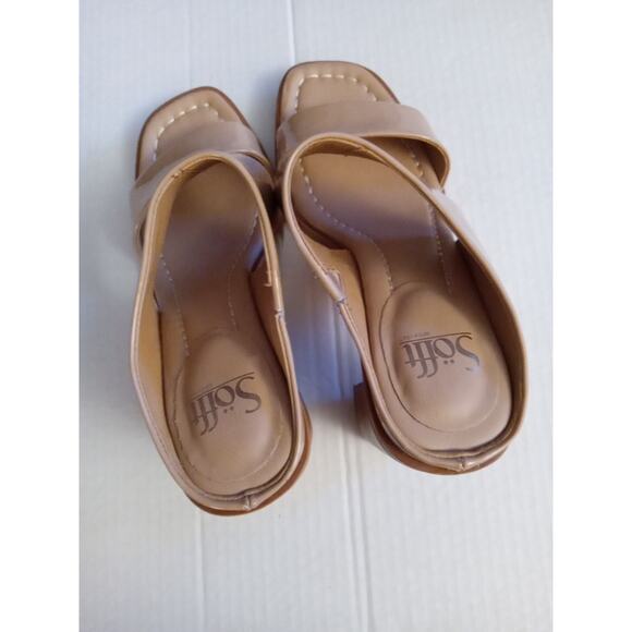 NWOT Sofft Women's Size 8.5 Sheila Leather Dress Slide in Caramel. Dressy - Picture 10 of 11